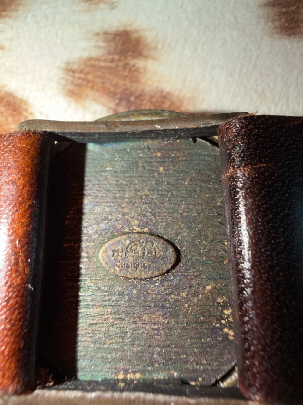 Rebel Designs Brown Leather Strap With Crystal Centerpiece - Picture 5 of 5